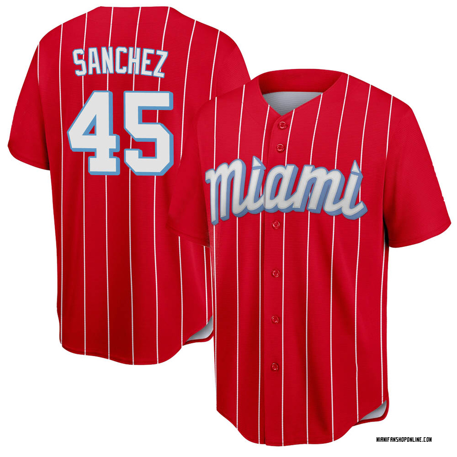 marlins red jersey